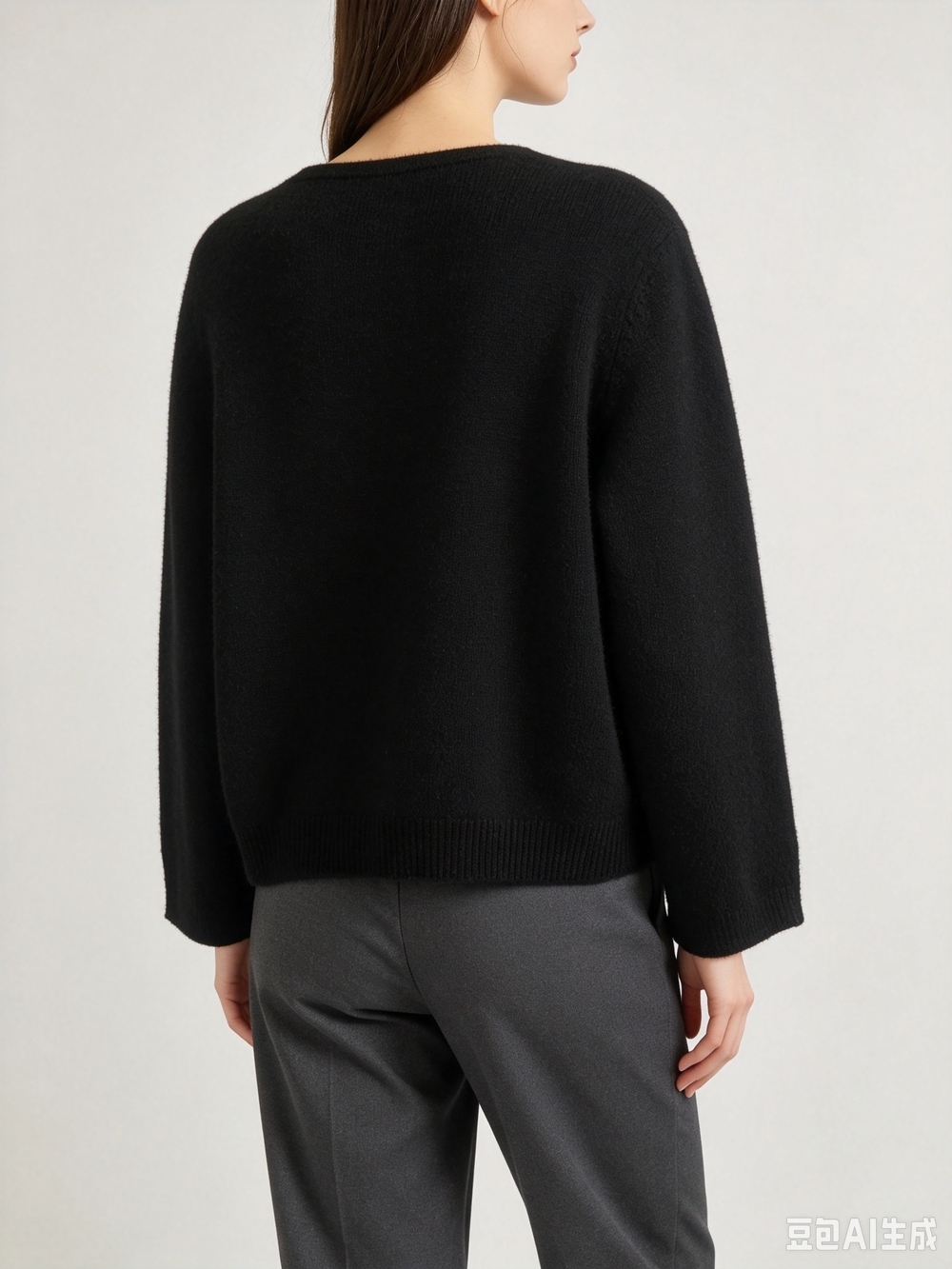 Chanel Black Double-Breasted Knit Jacket - Picture 7 of 12